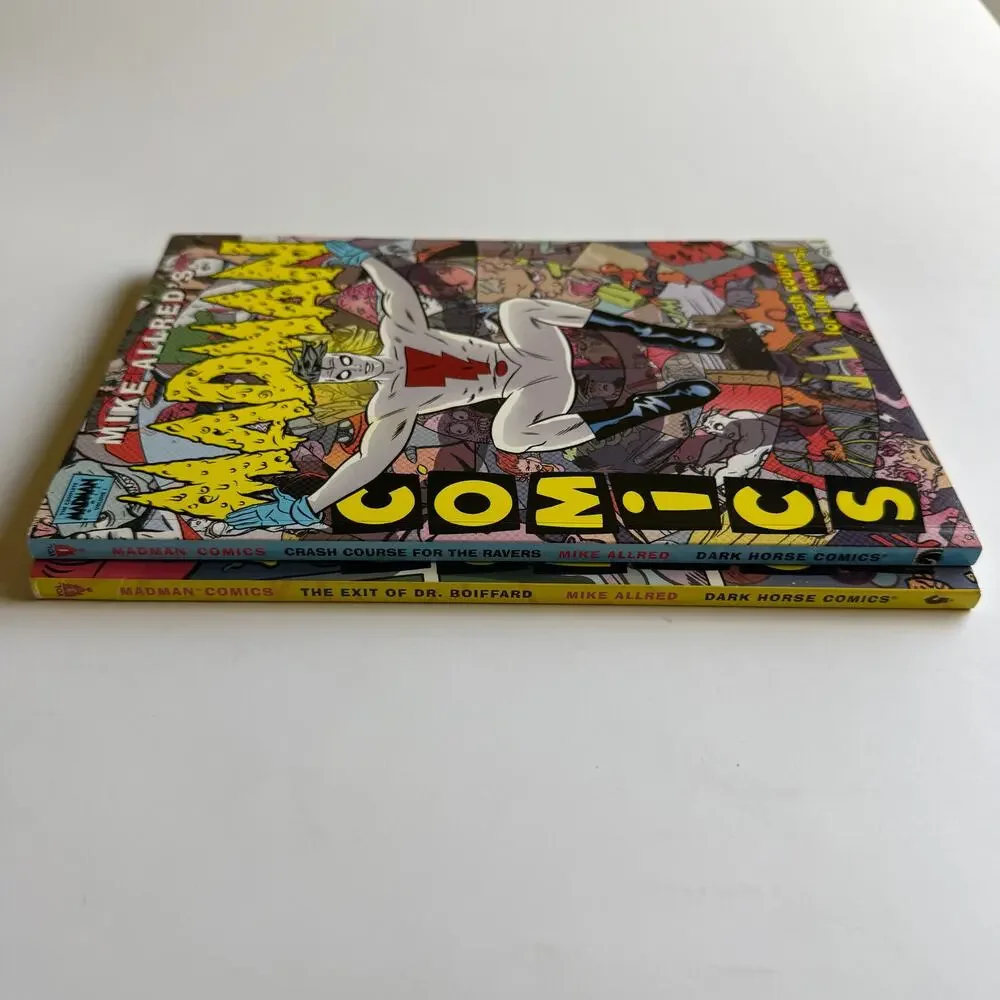 Madman Comics Mike Allred Graphic Novel Lot Crash Course for the Ravers Boiffard